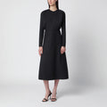 Victoria Beckham Doman virgin wool dress in dark grey mélange