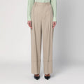 Victoria Beckham Wide mandarin colour pants in wool
