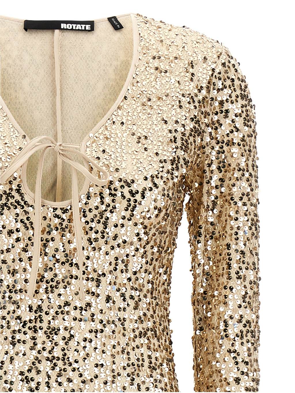 Rotate Birger Christensen Net Sequins Midi Dress