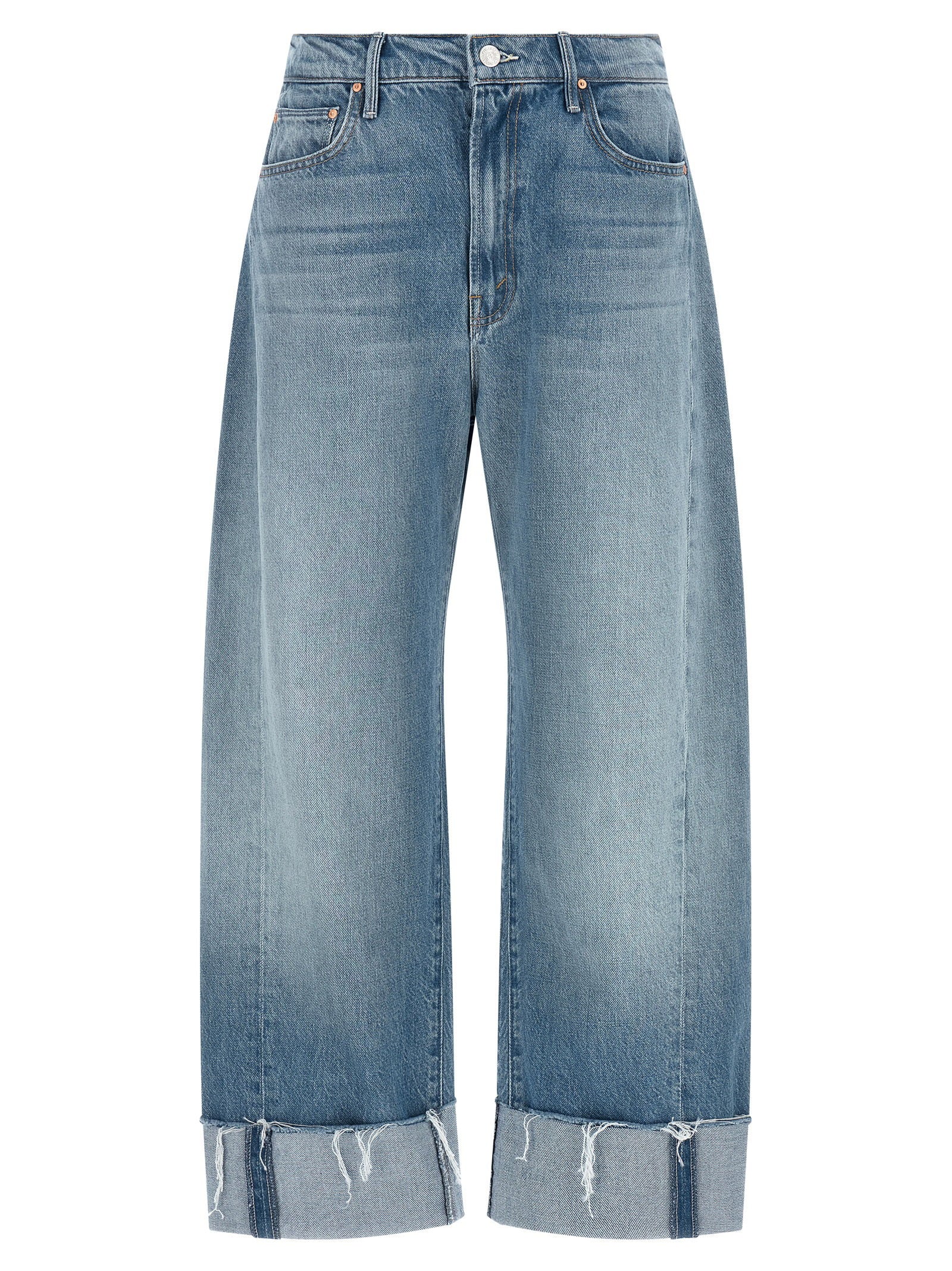 Mother The Half-pipe Ankle Cuff Fray Jeans
