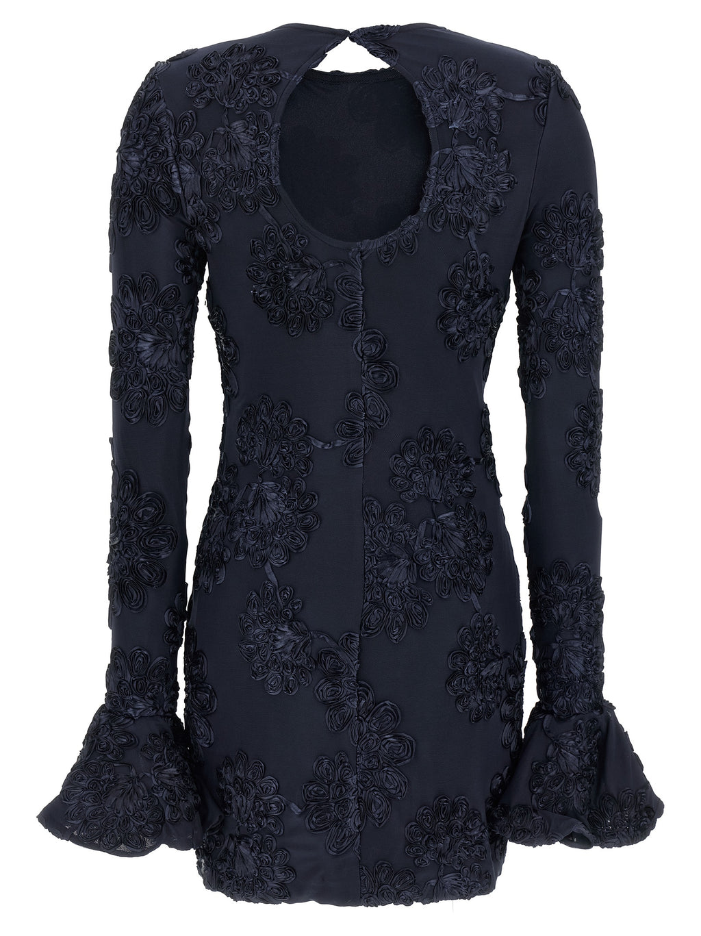 Rotate Birger Christensen 3d Mesh Mini Dress