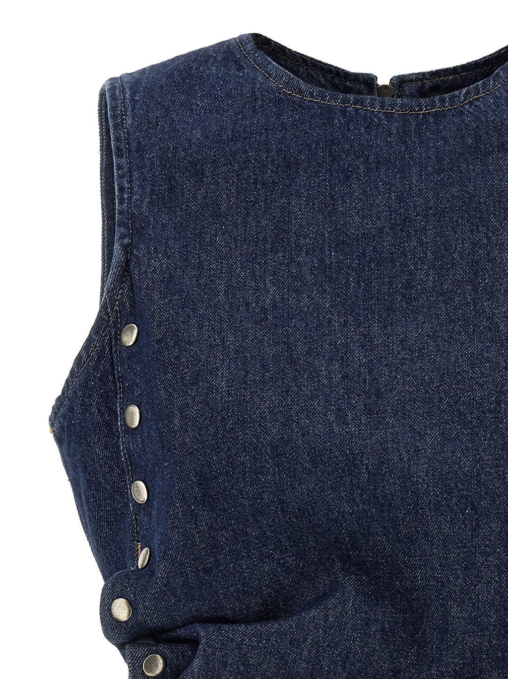 Rotate Birger Christensen Denim Buttoned Top