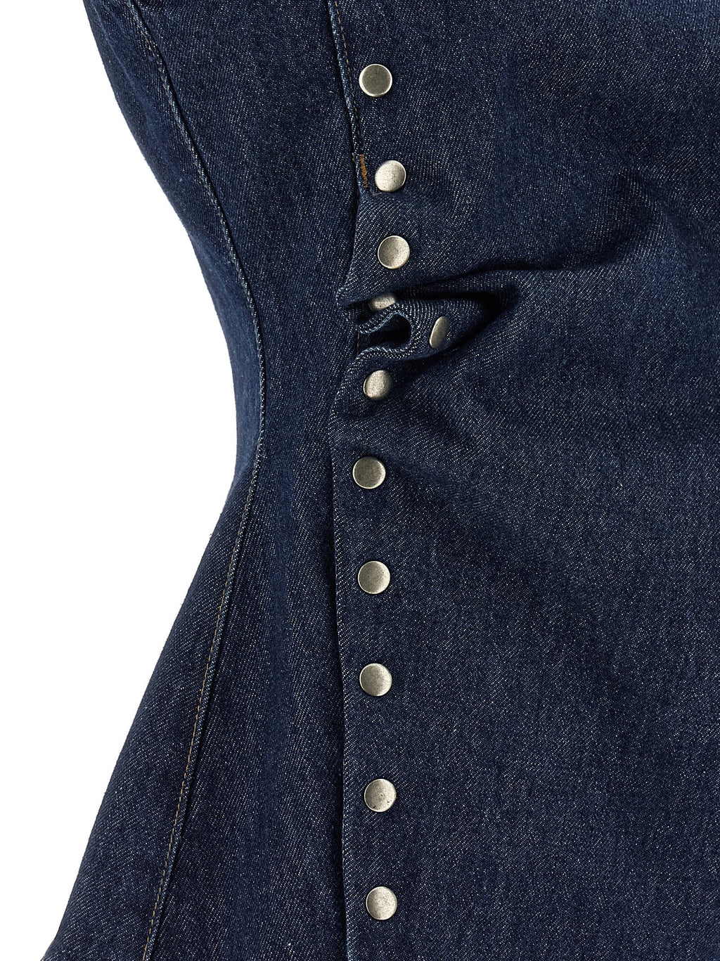 Rotate Birger Christensen Denim Buttoned Top