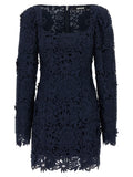 Rotate Birger Christensen 3d Lace Ls Mini Dress