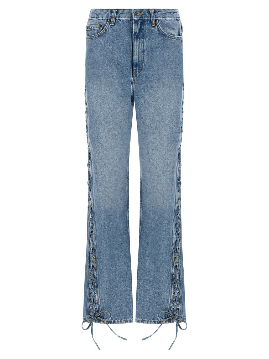 Rotate Birger Christensen Twisted Lacing Jeans