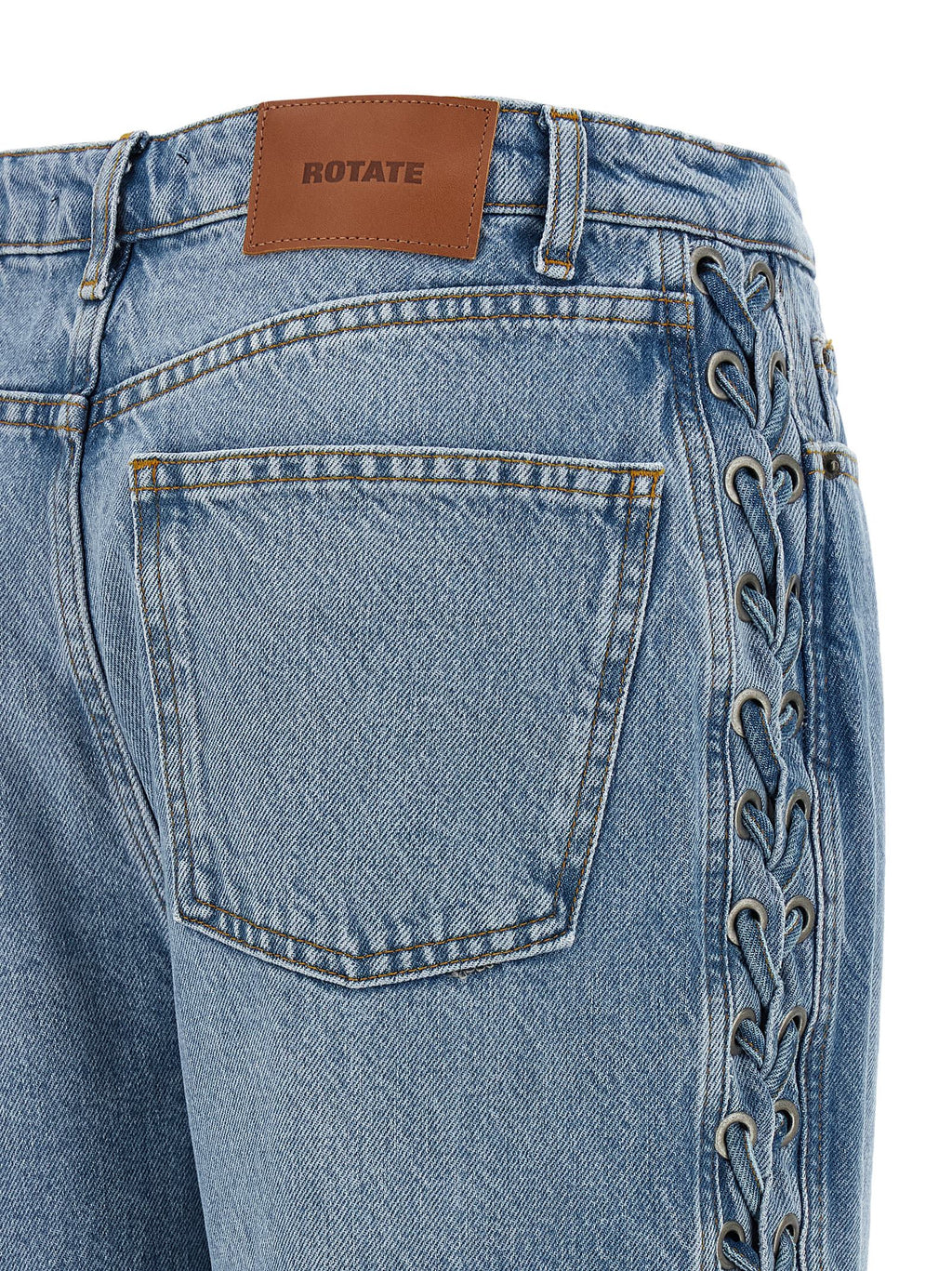 Rotate Birger Christensen Twisted Lacing Jeans