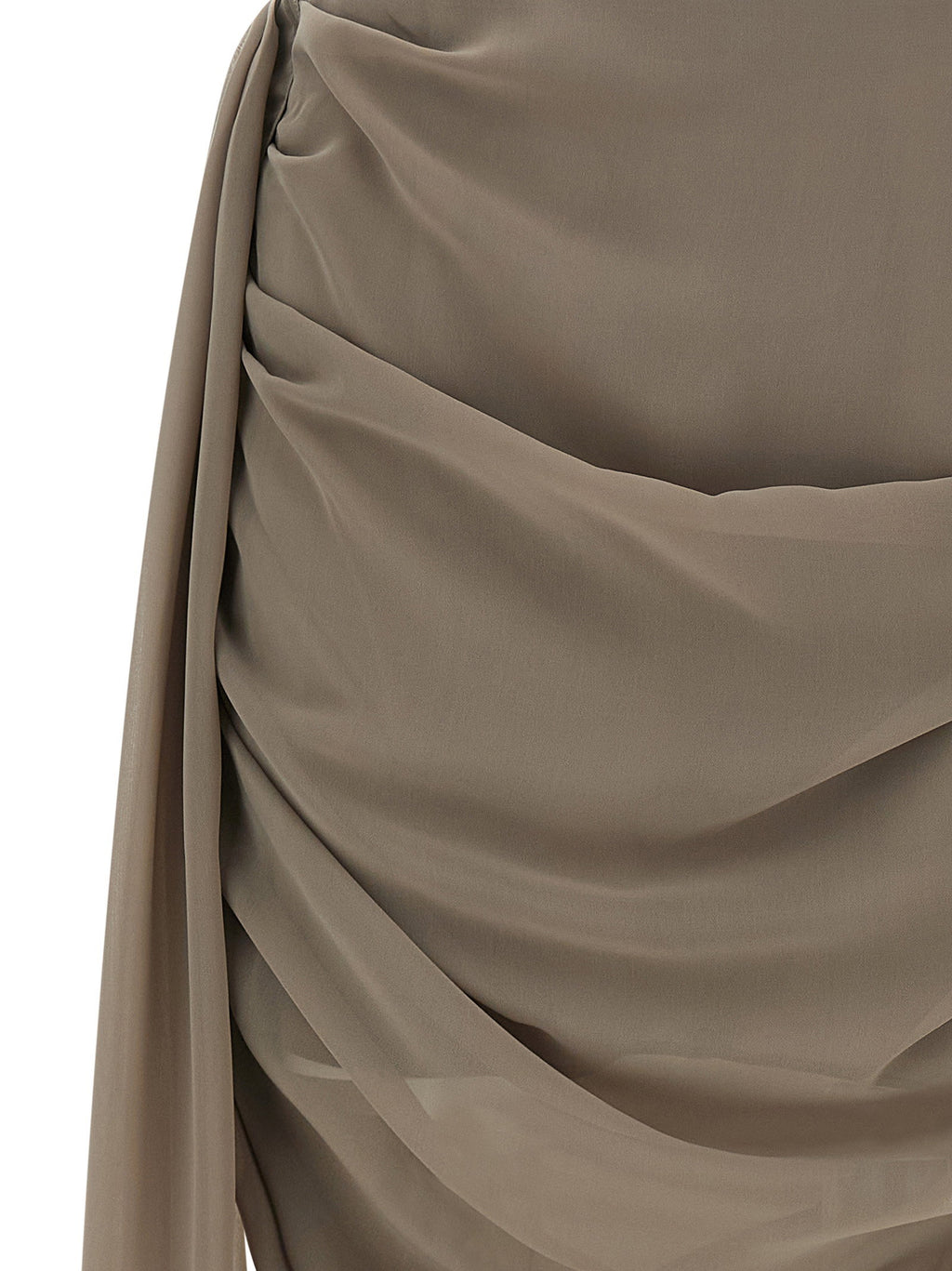 Rotate Birger Christensen Chiffon Draped Mini Skirt