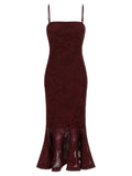 Rotate Birger Christensen Flower Mesh Flounce Dress
