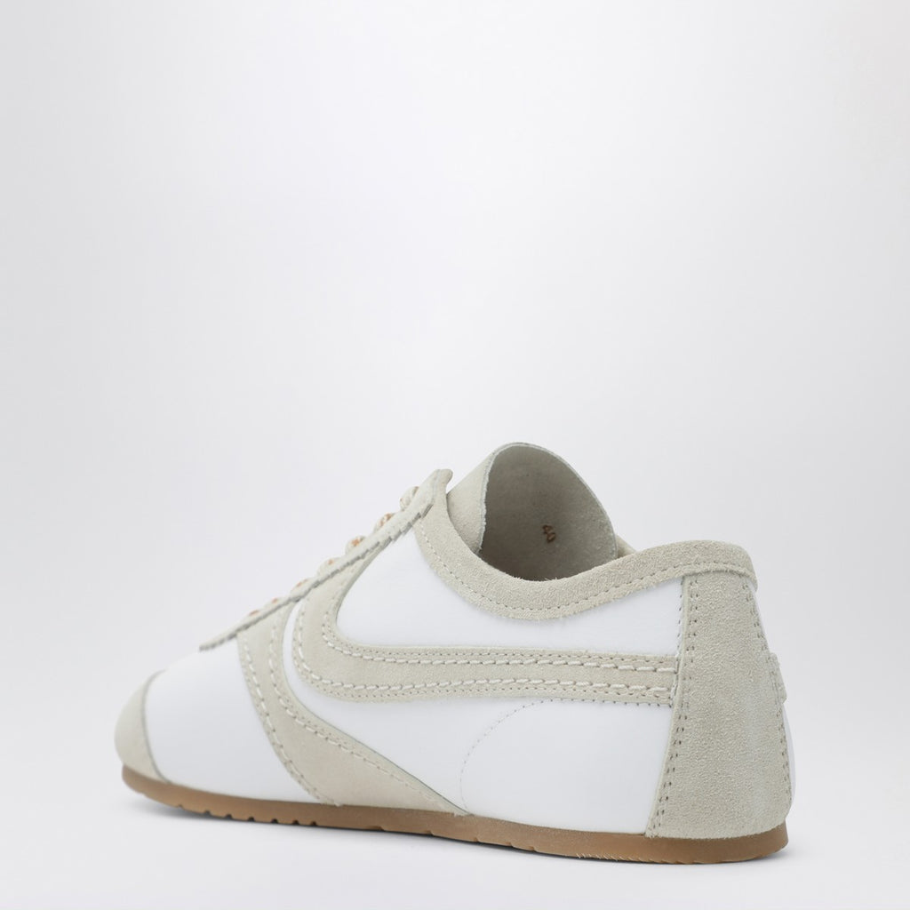 Dries Van Noten White leather and suede sneakers