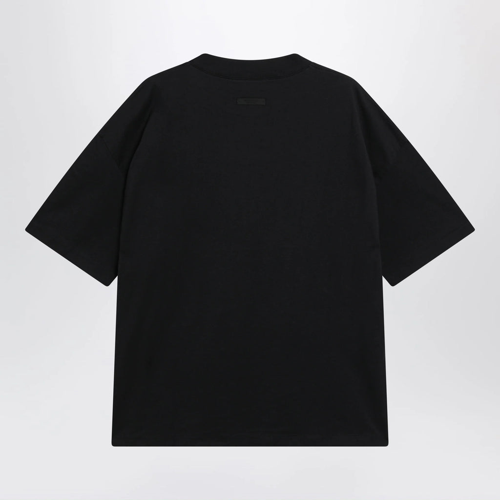 Fear of God Essentials Classic vintage black cotton T-shirt