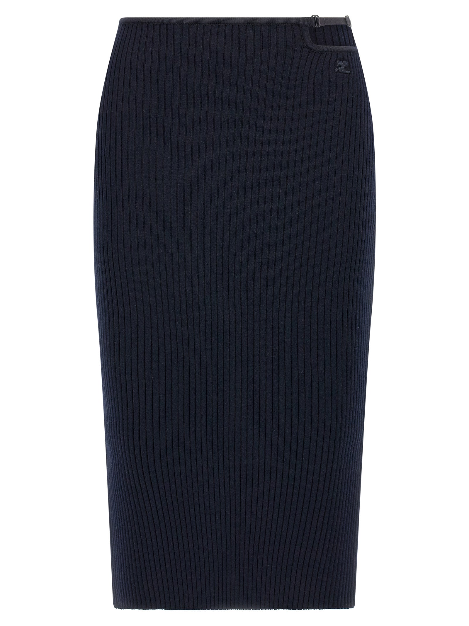 Courreges Loop Rib Knit Skirt