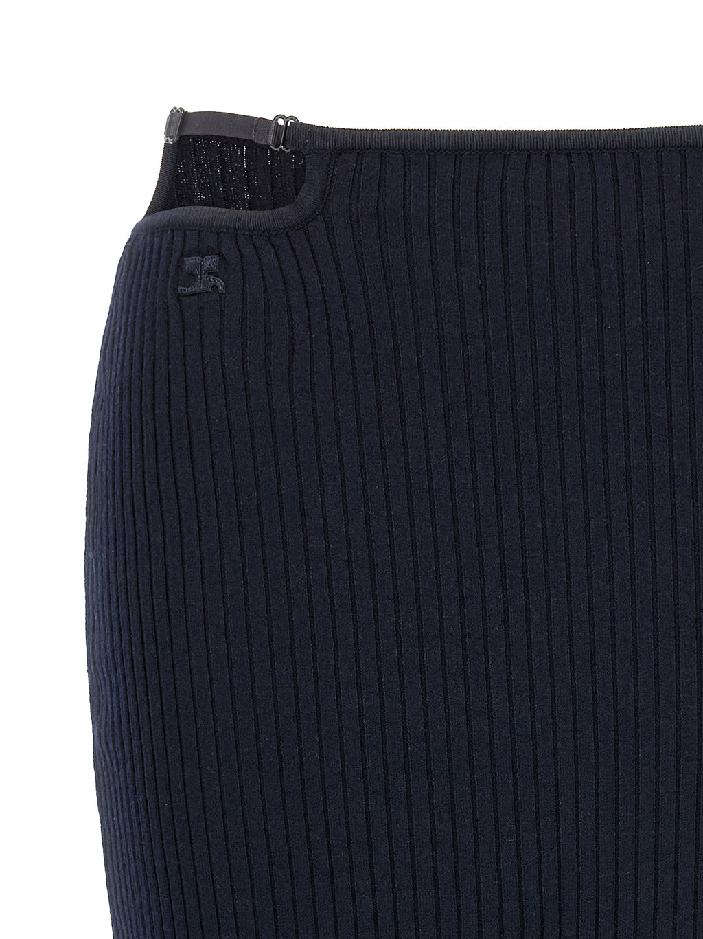 Courreges Loop Rib Knit Skirt
