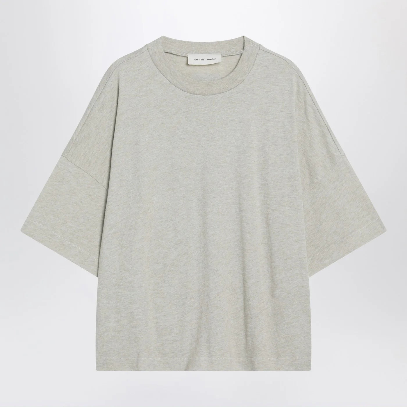 Fear of God Essentials Oversized greige cotton-blend T-shirt