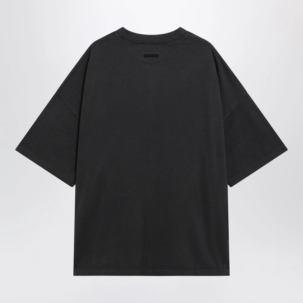 Fear of God Essentials Campus 90s T-shirt in heavy cotton, faded black