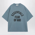 Fear of God Essentials Campus 90s faded blue cotton jersey T-shirt