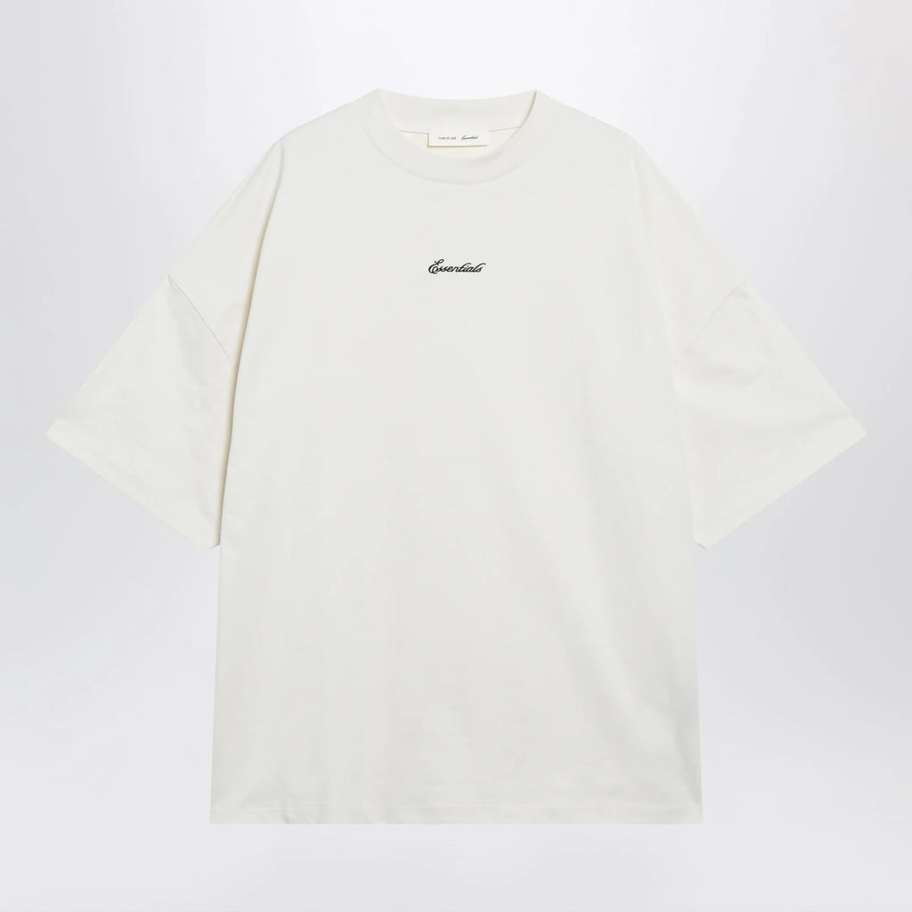 Fear of God Essentials Signature 90s oversized cotton jersey T-shirt in ivory