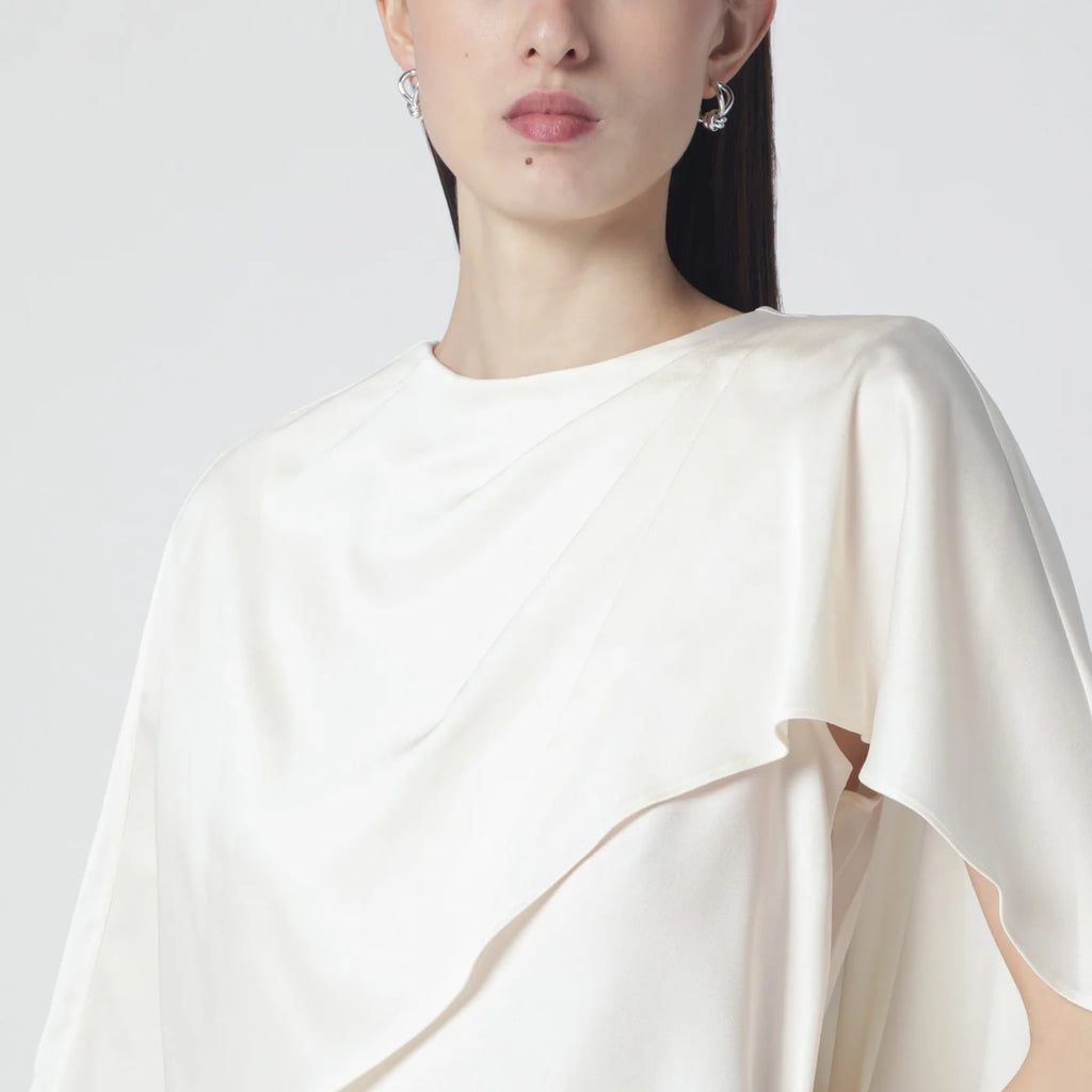 SIMKHAI Eliora cream satin blouse