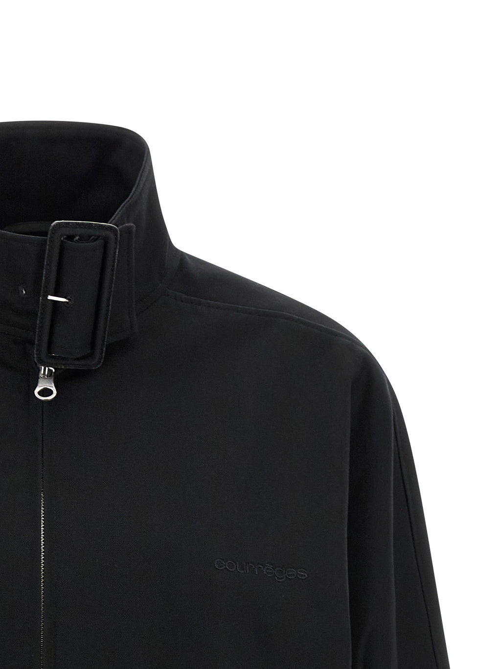 Courreges Buckle Zipped Bomber Jacket