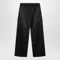 Fear of God Essentials Black satin cargo trousers