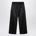 Fear of God Essentials Black satin cargo trousers