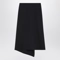 Victoria Beckham Navy blue skirt in wool blend
