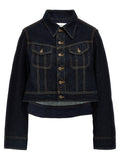 Victoria Beckham Denim Cropped Jacket