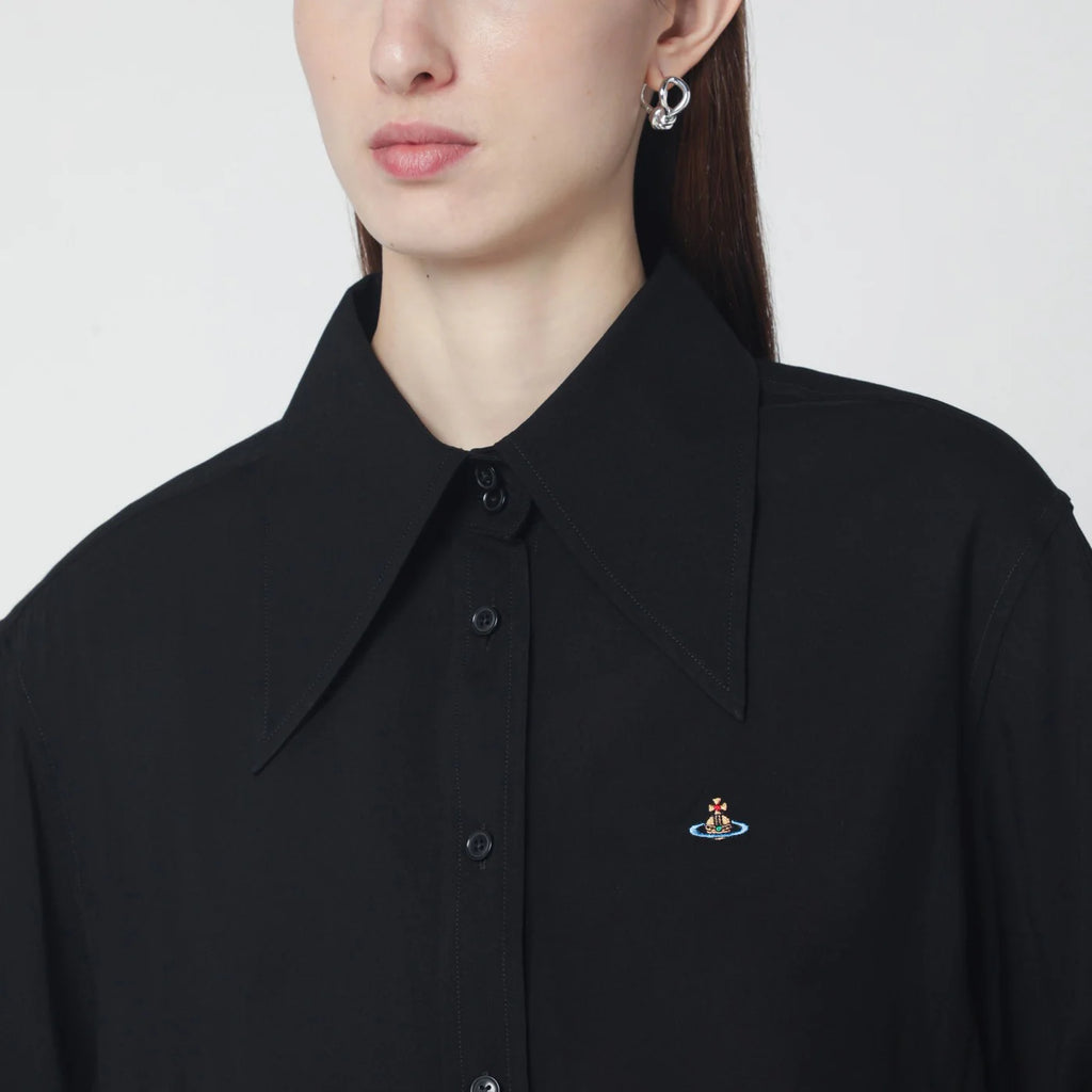 Vivienne Westwood Black shirt with oversized collar