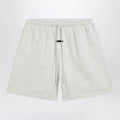 Fear of God Essentials Classic light grey mélange fleece sports shorts