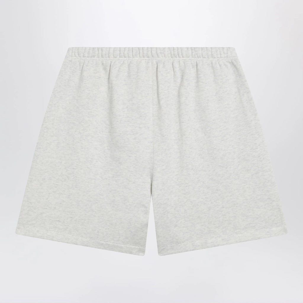 Fear of God Essentials Classic light grey mélange fleece sports shorts