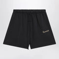Fear of God Essentials Black cotton fleece shorts with logo