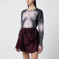 Vivienne Westwood Pink/black dégradé-effect cardigan