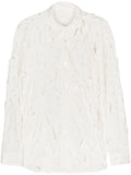 Post Archive Faction Cut-out detail nylon shirt