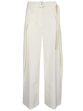 Erika Cavallini Semi-Couture Wool twill Amelia trousers