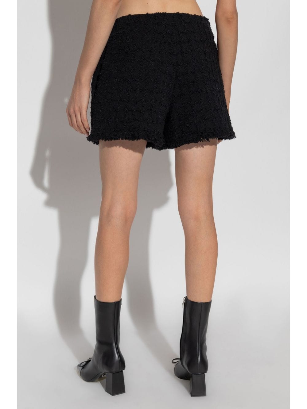 Versace Heritage tweed mini shorts