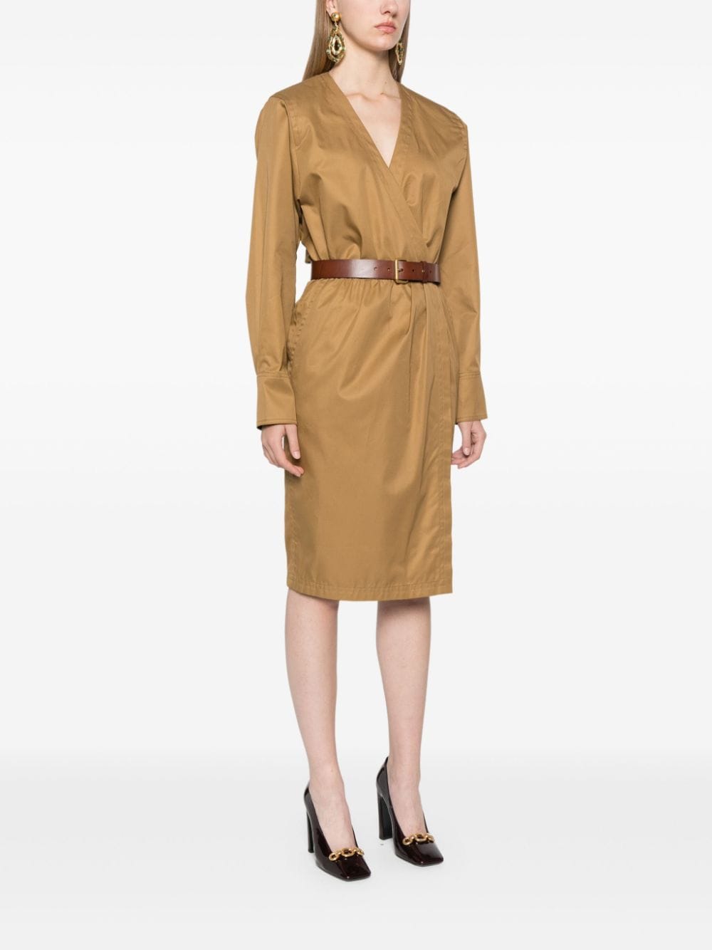 Saint Laurent belted dress
