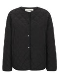 Sandbeige Nylon quilted jacket