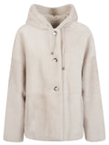 Enes Fur hooded jacket