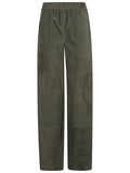 Via Masini 80 Suede leather trousers