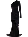 Balenciaga Long asymmetrical one-shoulder dress