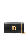 Balmain Logo-plaque leather crossbody bag