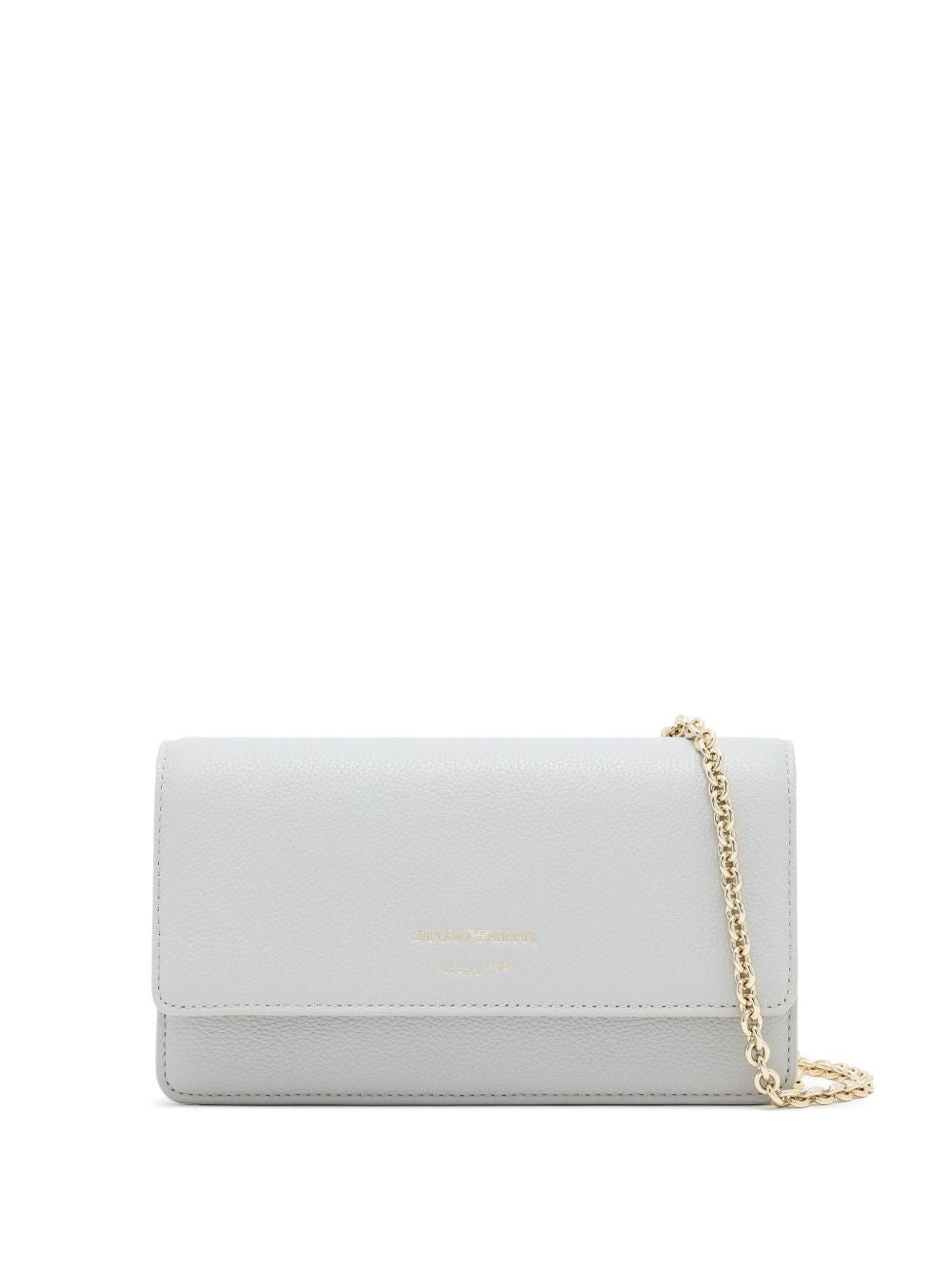 Emporio Armani Chain-strap leather clutch bag