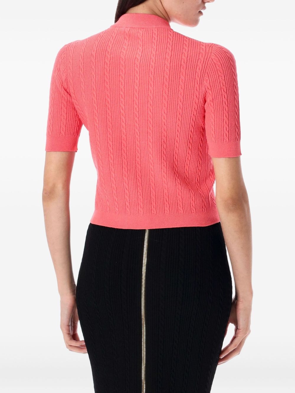 Balmain Cable-knit buttoned cardigan