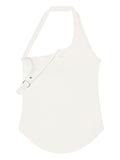Courreges Pre CourrÃ¨ges 90's Buckle Tank Top