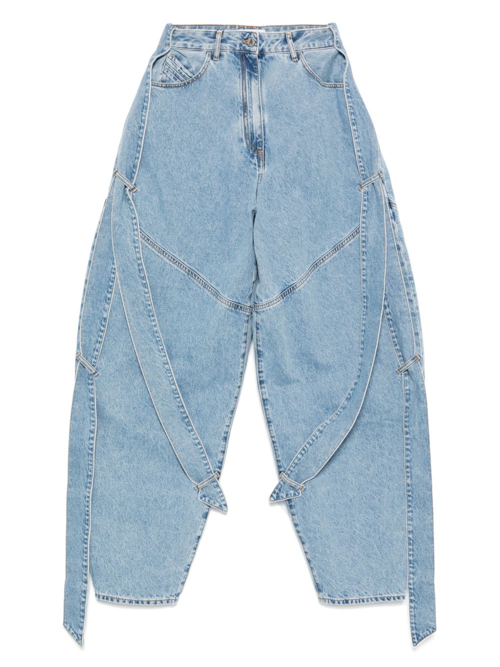 The Attico Wide-leg denim jeans