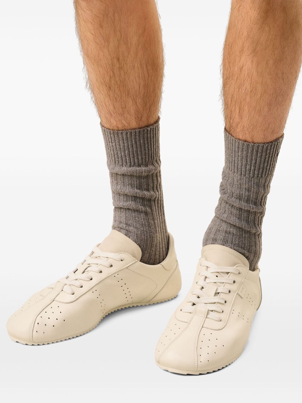 Ami Paris Soft white cowhide sneakers