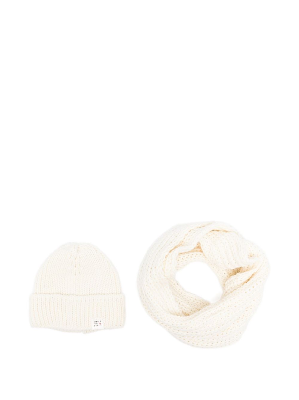 Peuterey Wool blend hat and neckband set