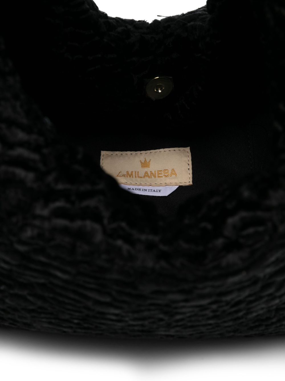 La Milanesa Textured triangular tote bag