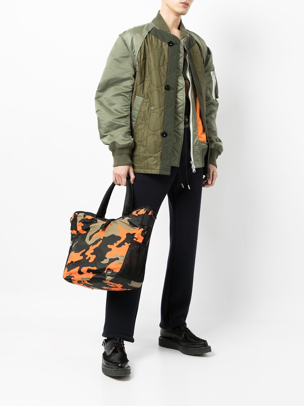 Porter Camouflage large tote bag