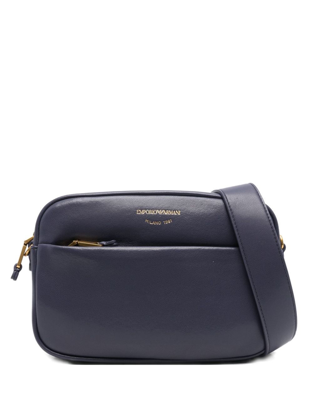 Emporio Armani zip-fastening leather shoulder bag