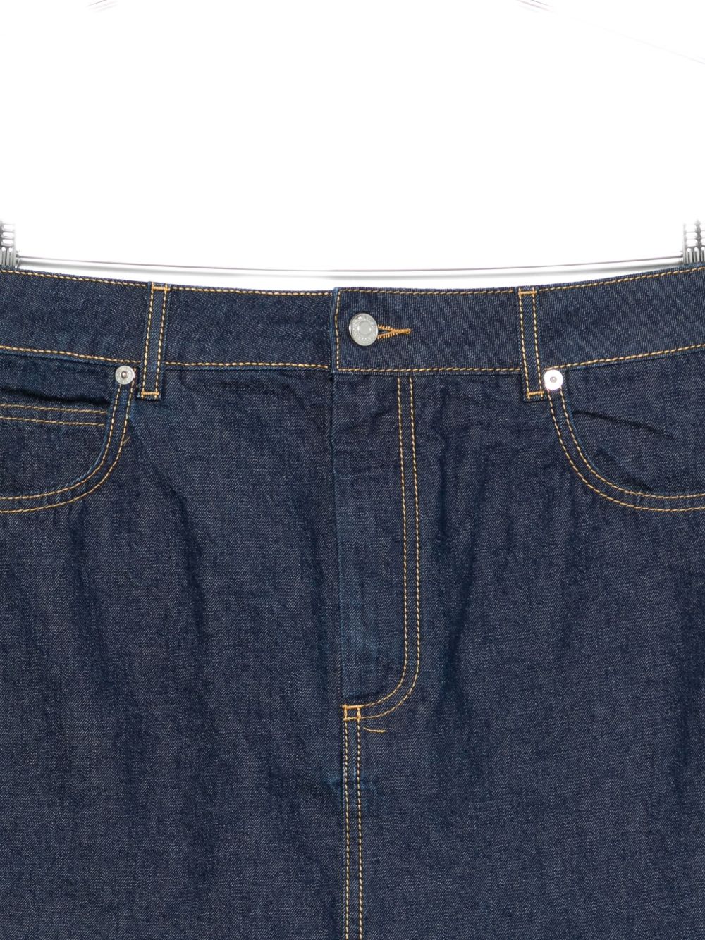 Maison Kitsuné denim mini skirt